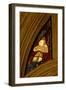 Window N1 Depicting a Musician Angel with a Triangle-null-Framed Giclee Print