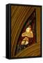 Window N1 Depicting a Musician Angel with a Triangle-null-Framed Stretched Canvas