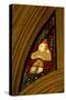 Window N1 Depicting a Musician Angel with a Triangle-null-Stretched Canvas
