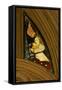 Window N1 Depicting a Musician Angel with Bagpipes-null-Framed Stretched Canvas