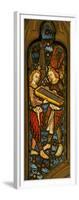 Window N1 Depicting Musician Angels with a Clavichord-null-Framed Giclee Print