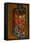 Window N1 Depicting Musician Angels with Pibcorns-null-Framed Stretched Canvas