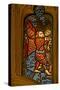 Window N1 Depicting Musician Angels with Pibcorns-null-Stretched Canvas