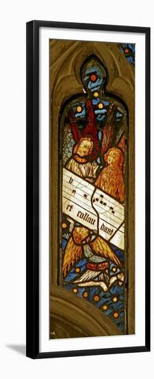 Window N2 Depicting the Angelic Choir with Musical Score-null-Framed Premium Giclee Print