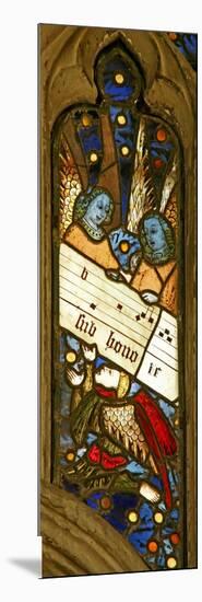 Window N2 Depicting the Angelic Choir with Musical Score-null-Mounted Giclee Print