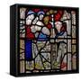 Window N4 Depicting the Works of Mercy: Giving Shelter to the Homeless-null-Framed Stretched Canvas