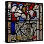 Window N4 Depicting the Works of Mercy: Giving Shelter to the Homeless-null-Stretched Canvas