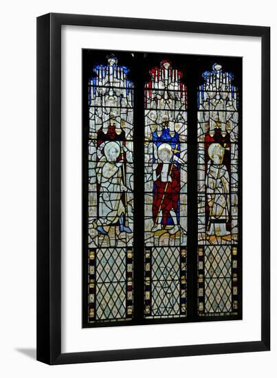 Window N5 Depicting the Doubting St Thomas: with the Resurrected Christ, and St Thomas Becket?-null-Framed Giclee Print