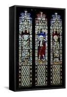 Window N5 Depicting the Doubting St Thomas: with the Resurrected Christ, and St Thomas Becket?-null-Framed Stretched Canvas