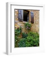 Window of Limestone House, Olingt, Burgundy, France-Lisa S. Engelbrecht-Framed Photographic Print