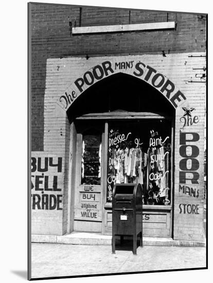 Window of the Poor Man's Store on Beale Street in Memphis-Alfred Eisenstaedt-Mounted Photographic Print