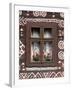 Window of Wooden Built Cottage, Cichany, Central Slovakia-Walter Bibikow-Framed Photographic Print