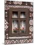 Window of Wooden Built Cottage, Cichany, Central Slovakia-Walter Bibikow-Mounted Photographic Print