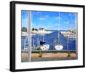 Window on Deon Harbor-Carol Saxe-Framed Art Print