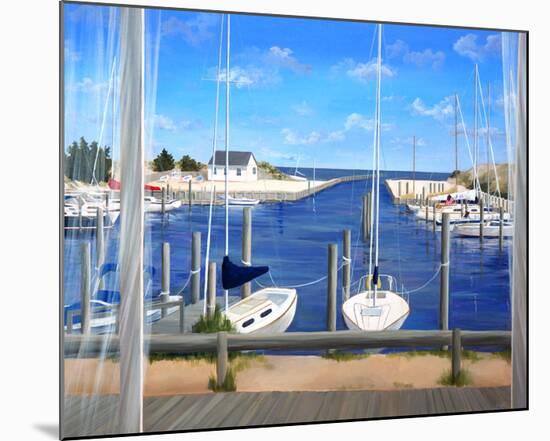 Window on Deon Harbor-Carol Saxe-Mounted Art Print