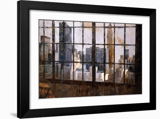 Window Over Empire State-Marti Bofarull-Framed Giclee Print