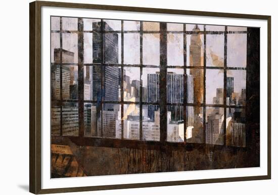 Window Over Empire State-Marti Bofarull-Framed Giclee Print