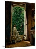 Window overlooking the Apple Orchard-Vito D'ancona-Stretched Canvas