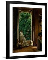 Window overlooking the Apple Orchard-Vito D'ancona-Framed Art Print