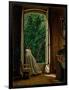 Window overlooking the Apple Orchard-Vito D'ancona-Framed Art Print