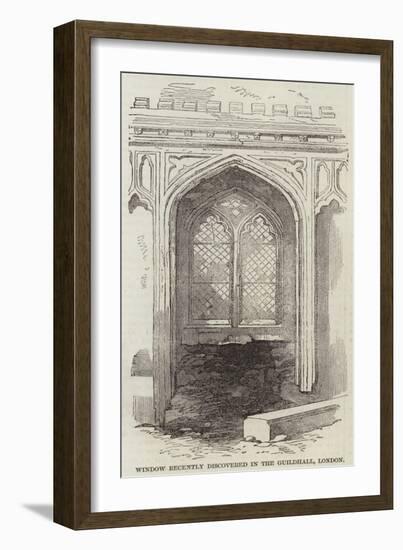 Window Recently Discovered in the Guildhall, London-null-Framed Giclee Print