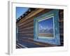 Window Reflection of the Mountains at Grand Teton National Park, Wyoming, USA-Diane Johnson-Framed Photographic Print