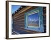 Window Reflection of the Mountains at Grand Teton National Park, Wyoming, USA-Diane Johnson-Framed Photographic Print