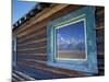 Window Reflection of the Mountains at Grand Teton National Park, Wyoming, USA-Diane Johnson-Mounted Photographic Print