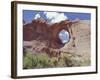 Window Rock, Eroded Forms Near Navaho (Navajo) Tribal Centre, Arizona, USA-Walter Rawlings-Framed Photographic Print