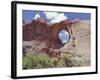 Window Rock, Eroded Forms Near Navaho (Navajo) Tribal Centre, Arizona, USA-Walter Rawlings-Framed Photographic Print