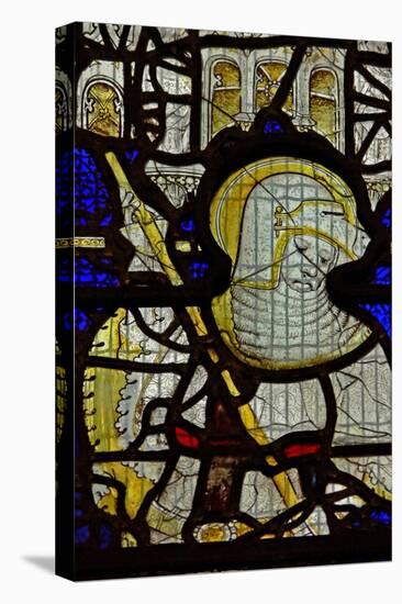 Window S2 Depicting St George-null-Stretched Canvas