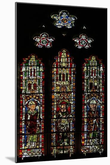 Window S3 Depicting St Brice, St Ambrose and St Wulstan-null-Mounted Giclee Print