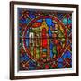 Window S4 Depicting St Agatha's Tomb with Pilgrims from Far and Wide-null-Framed Giclee Print