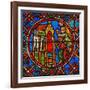 Window S4 Depicting St Agatha's Tomb with Pilgrims from Far and Wide-null-Framed Giclee Print