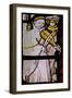 Window S6 Depicting a Musician with Rebec-null-Framed Giclee Print