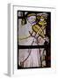 Window S6 Depicting a Musician with Rebec-null-Framed Giclee Print