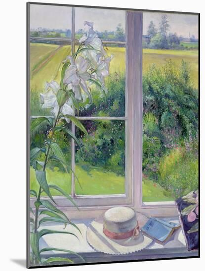 Window Seat and Lily, 1991-Timothy Easton-Mounted Giclee Print