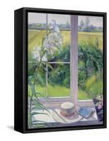 Window Seat and Lily, 1991-Timothy Easton-Framed Stretched Canvas