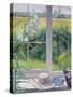 Window Seat and Lily, 1991-Timothy Easton-Stretched Canvas