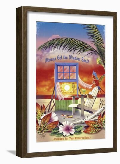 Window Seat-James Mazzotta-Framed Giclee Print