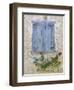 Window Shutters and Roses, Roquefixade, Ariege, Midi-Pyrenees, France-Doug Pearson-Framed Photographic Print