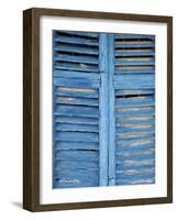 Window Shutters in Ibiza Town, Ibiza, Balearic Islands, Spain-Neil Farrin-Framed Photographic Print