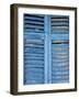 Window Shutters in Ibiza Town, Ibiza, Balearic Islands, Spain-Neil Farrin-Framed Photographic Print