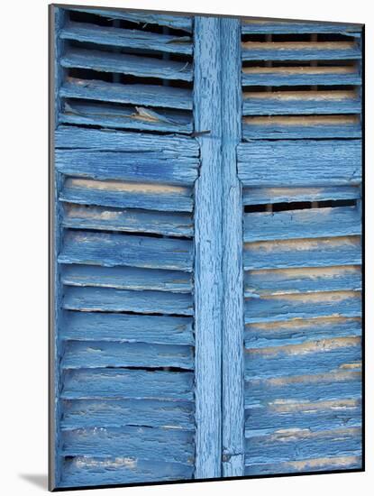 Window Shutters in Ibiza Town, Ibiza, Balearic Islands, Spain-Neil Farrin-Mounted Photographic Print