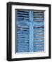 Window Shutters in Ibiza Town, Ibiza, Balearic Islands, Spain-Neil Farrin-Framed Photographic Print