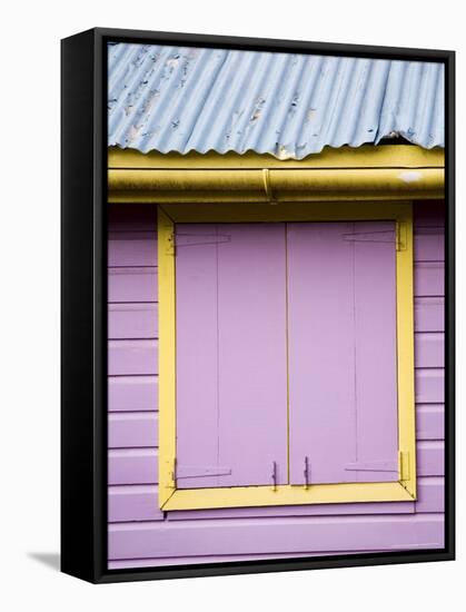 Window Shutters, St. Johns, Antigua, Lesser Antilles, West Indies, Caribbean, Central America-Richard Cummins-Framed Stretched Canvas