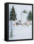 Window Sill Decorated for Christmas-Miki Duisterhof-Framed Stretched Canvas