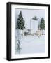 Window Sill Decorated for Christmas-Miki Duisterhof-Framed Photographic Print