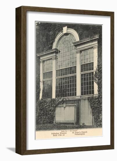 Window, St. Peter's Church, Philadelphia, Pennsylvania-null-Framed Art Print