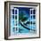 Window to Paradise Beach-Martina Bleichner-Framed Art Print